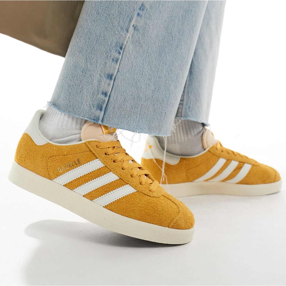 adidas Originals Gazelle sneakers in Preyel, Off White, & Cream White